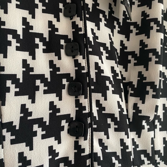 Hell Bunny Black & White Houndstooth Blake Mid Dress - Size S - NEW - Picture 13 of 15